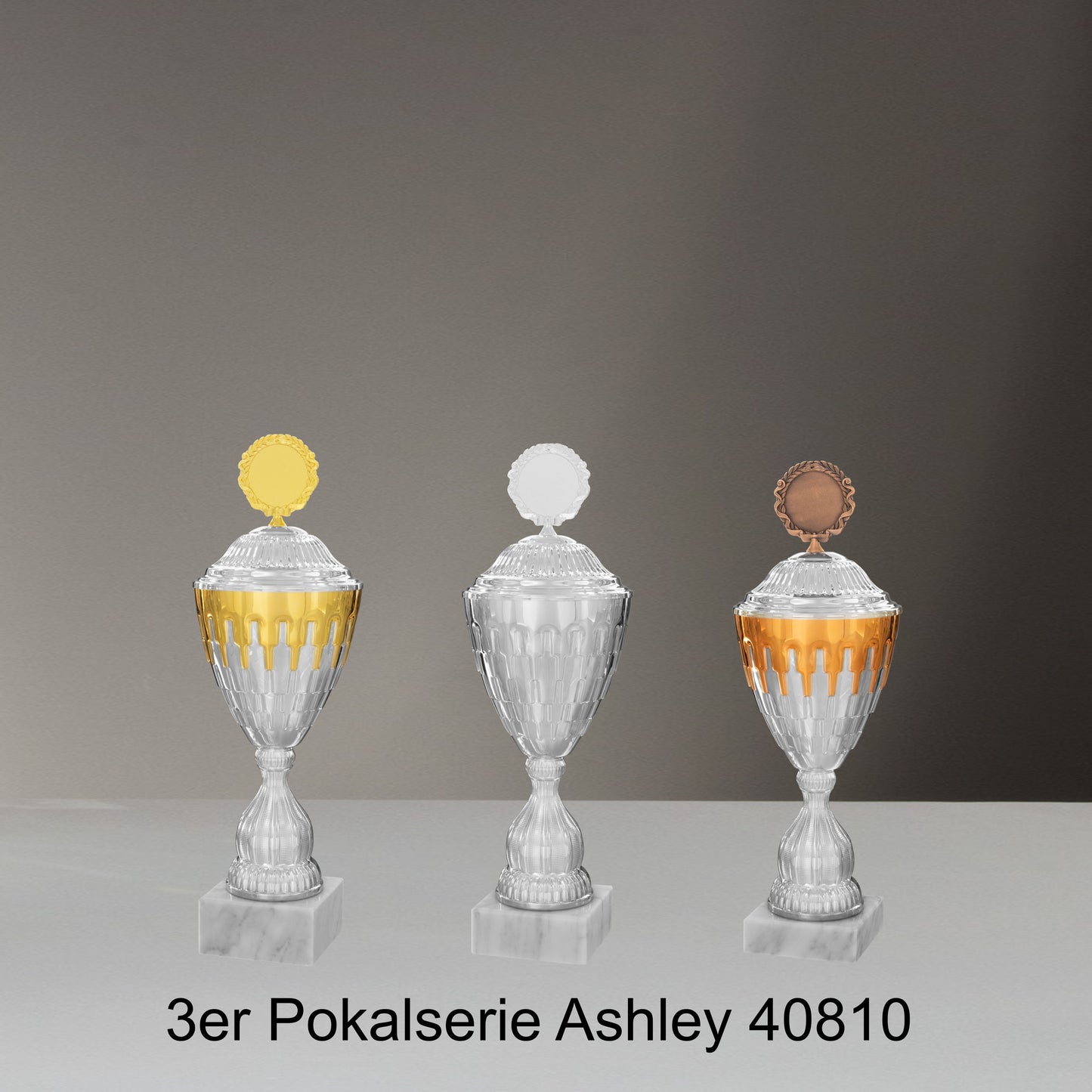 Luxus Pokale Einzelpokale 3er Pokalserien Ashley 40810