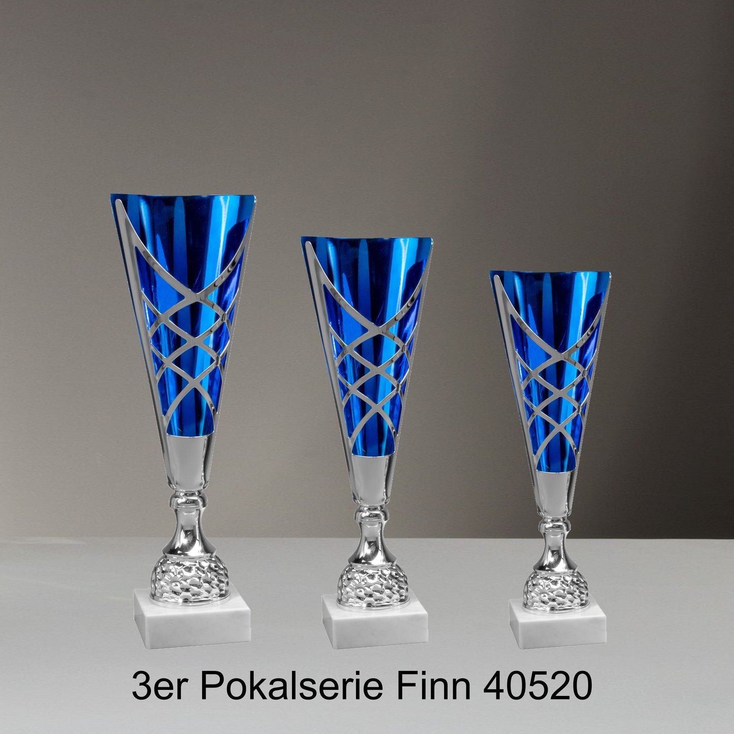 Luxus Pokale Einzelpokale 3er Pokalserien Finn 40520