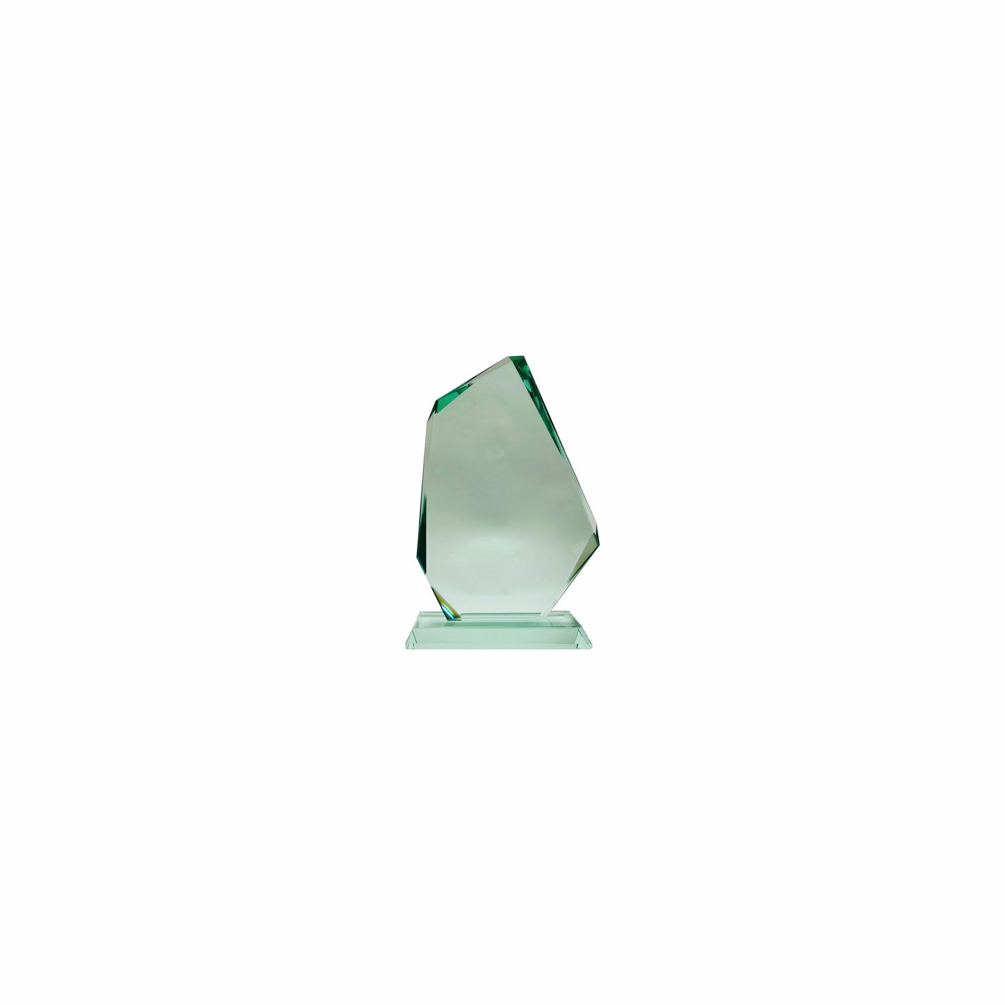 Übersicht Glaspokal, Glastrophäe aus Jadeglas, Form Fels, Größe klein, mit ohne Beschriftung, 65743