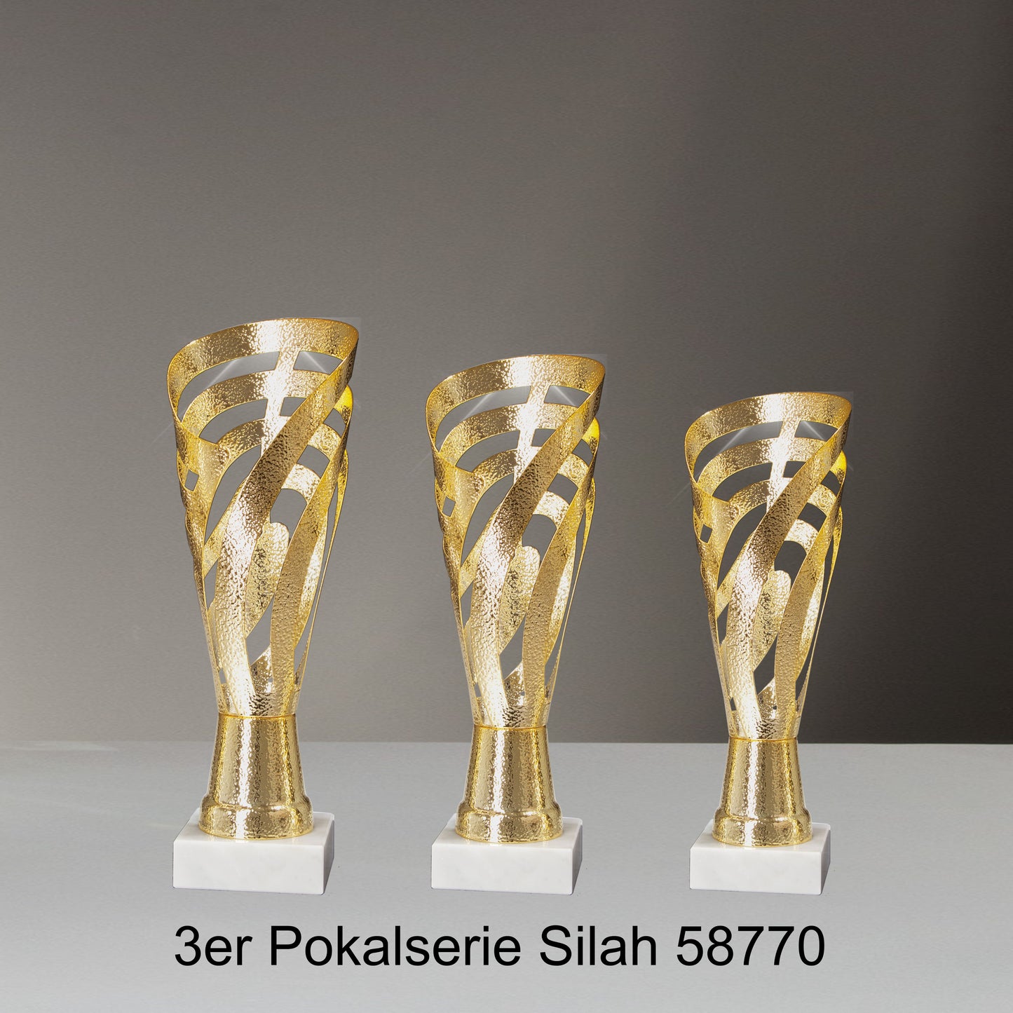 Luxus Pokale Einzelpokale 3er Pokalserien Silah 58770